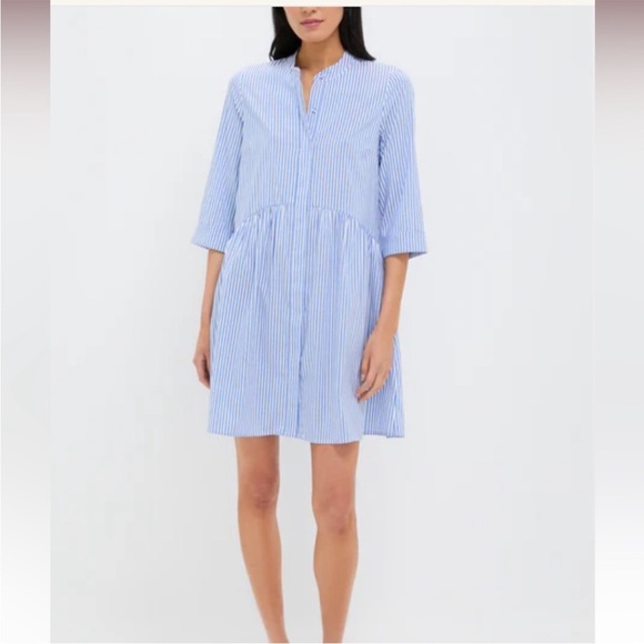 Tuckernuck Blue Stripe Royal Shirt Dress - Picture 4 of 10